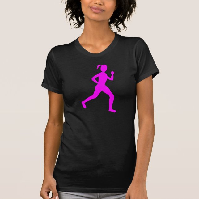 Runner (Female) - Magenta T-Shirt (Front)