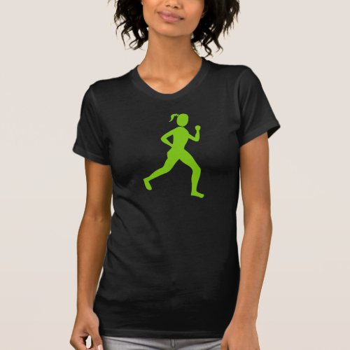 Runner Female _ Martian Green T_Shirt