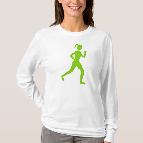 Runner Female _ Martian Green T_Shirt