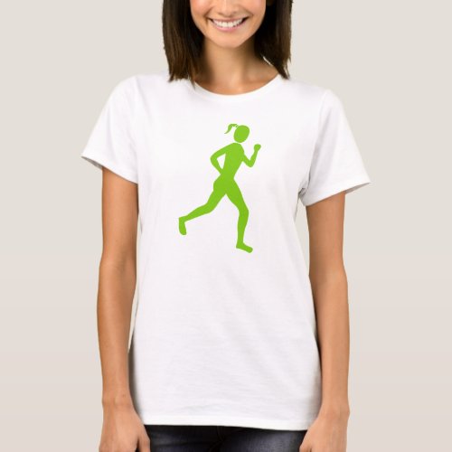 Runner Female _ Martian Green T_Shirt