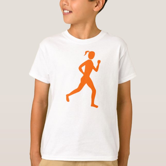 Runner (Female) - Orange T-Shirt (Front)