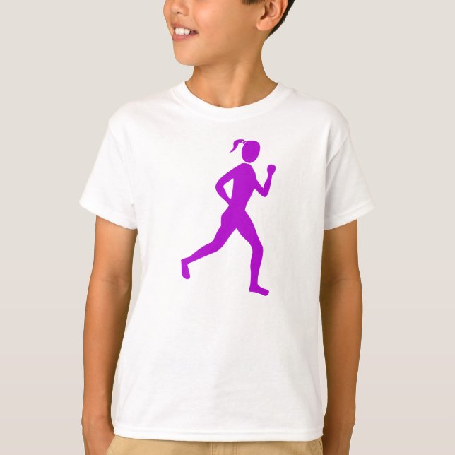 Runner (Female) - Purple T-Shirt (Front)