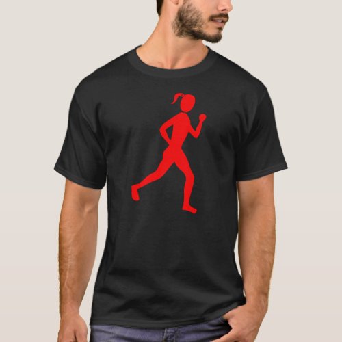 Runner Female _ Red T_Shirt