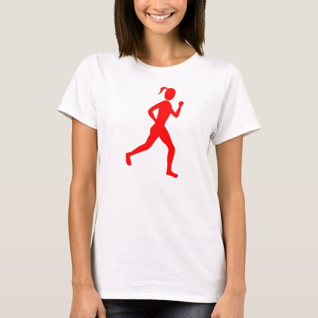 Runner (Female) - Red T-Shirt (Front)
