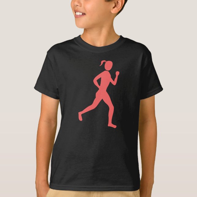 Runner (Female) - Tropical Pink T-Shirt (Front)
