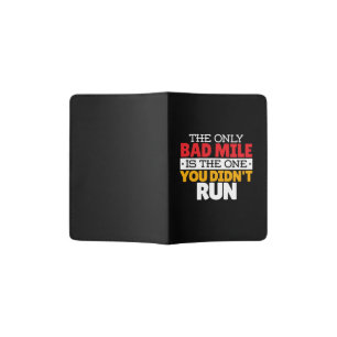 Runner - Funny Bad Mile Running Quote Passport Holder