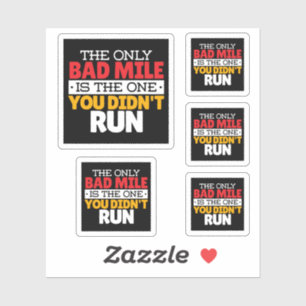 Runner - Funny Bad Mile Running Quote Sticker