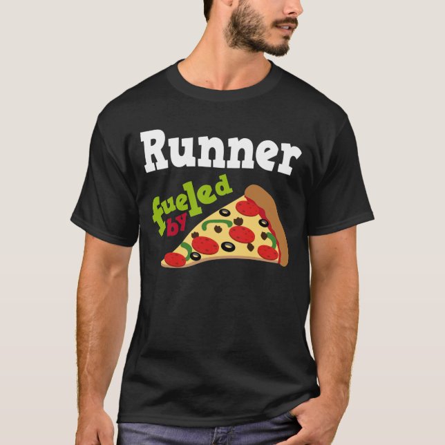 Runner (Funny) Pizza T Shirt (Front)