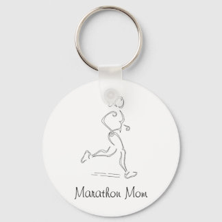 Runner Girl Keychain