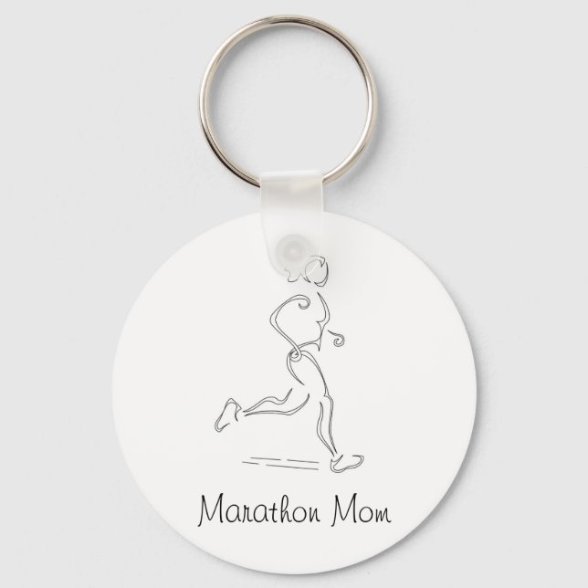 Runner Girl Keychain (Front)