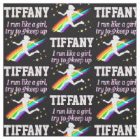 RUNNER GIRL PERSONALIZED FABRIC