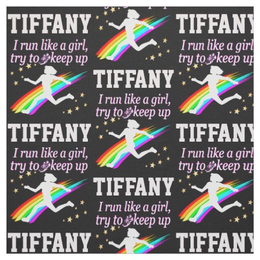 RUNNER GIRL PERSONALIZED FABRIC