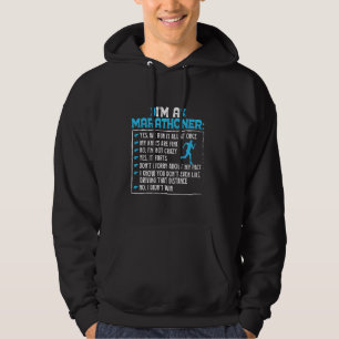 Runner I'M A MARATHONER Running Funny Marathon Run Hoodie
