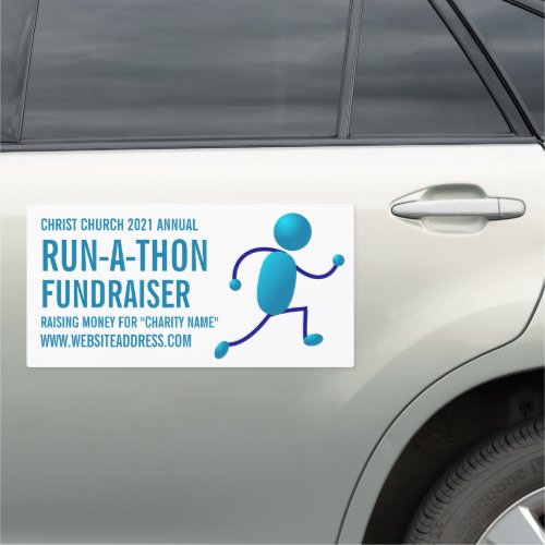 Runner Logo Charity Run_Walk_a_Thon Event Car Magnet