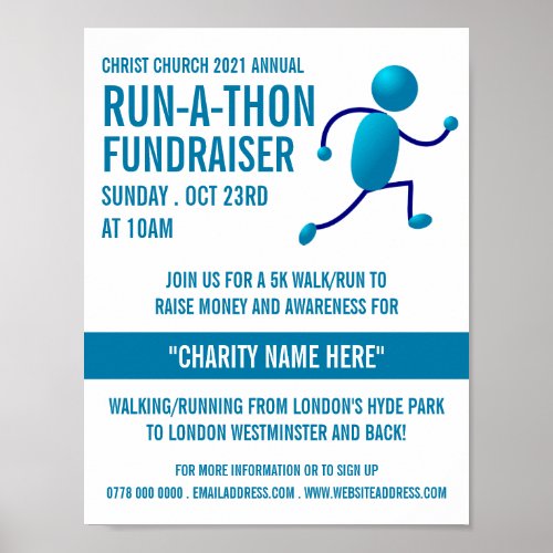 Runner Logo Charity Run_Walk_a_Thon Event Poster