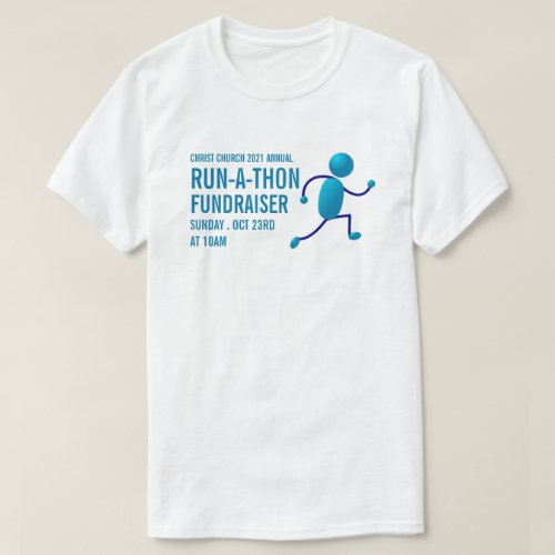 Runner Logo Charity Run_Walk_a_Thon Event T_Shirt