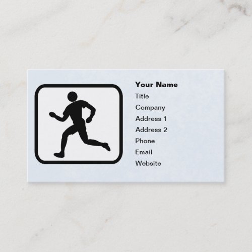 Runner Logo Customizable Template Business Cards