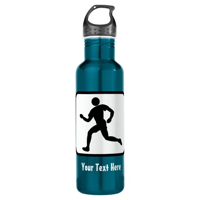 Runner Logo -- Customizable Water Bottle (Front)