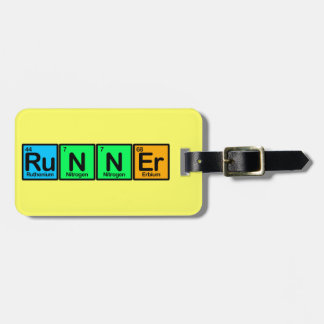 Runner Made of Elements Luggage Tag