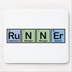 Runner made of Elements Mouse Pad