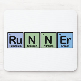 Runner made of Elements Mouse Pad