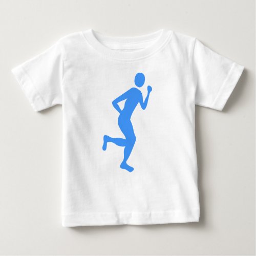 Runner Male _ Baby Blue Baby T_Shirt