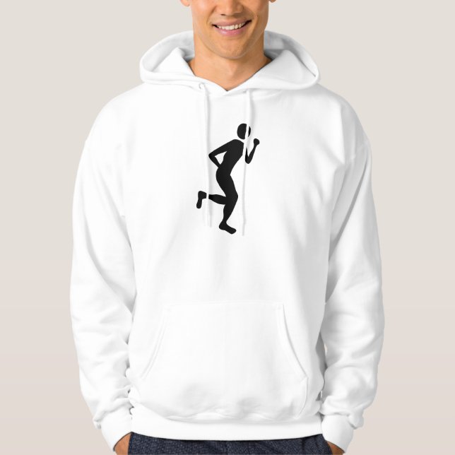 Runner (Male) - Black Hoodie (Front)