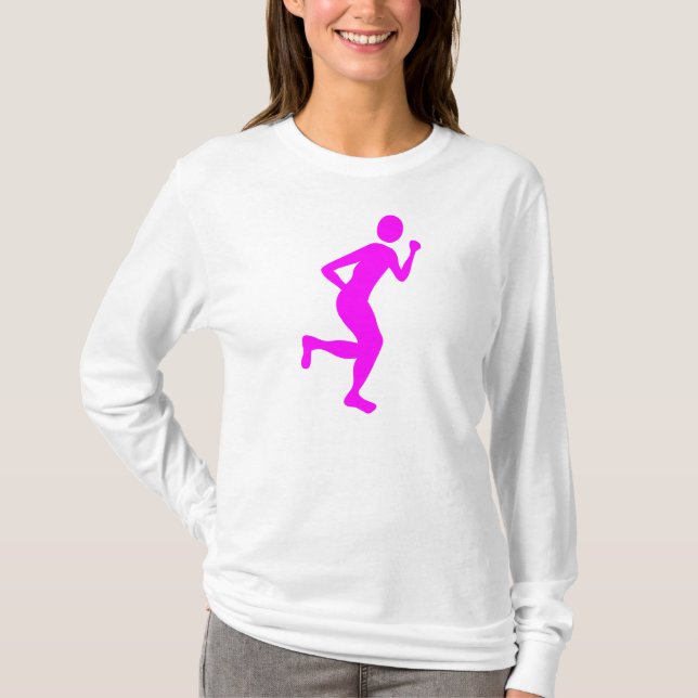 Runner (Male) - Magenta T-Shirt (Front)
