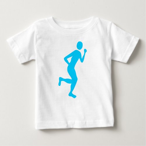 Runner Male _ Sky Blue Baby T_Shirt