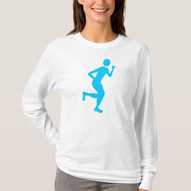 Runner (Male) - Sky Blue T-Shirt (Front)