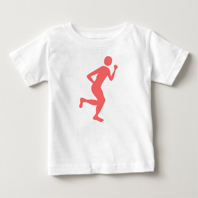 Runner (Male) - Tropical Pink Baby T-Shirt (Front)