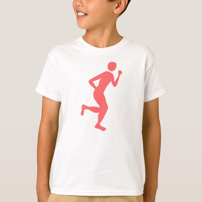 Runner (Male) - Tropical Pink T-Shirt (Front)