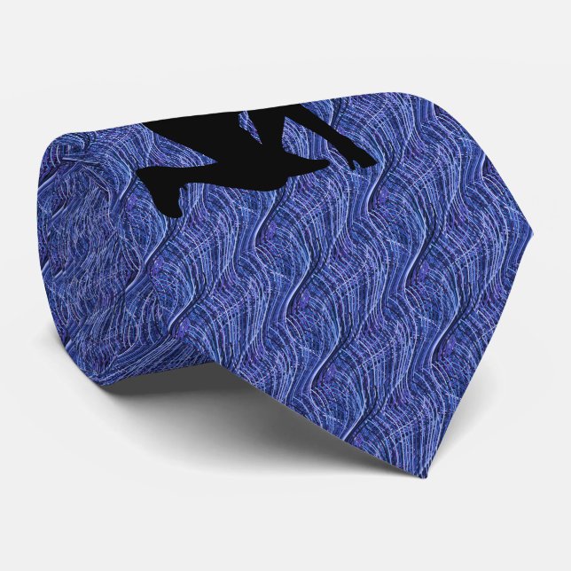 RUNNER MED. BLUE UNIQUE NECK TIE (Rolled)