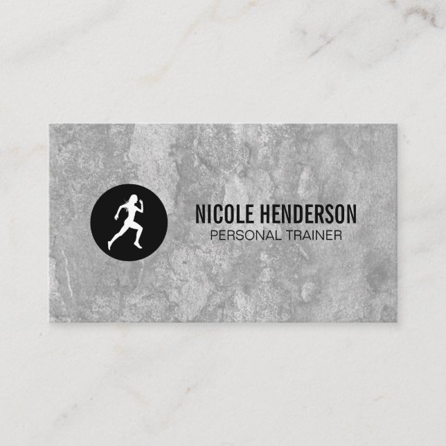 Runner Minimalist Business Card (Front)