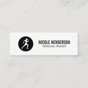 Runner Minimalist Mini Business Card