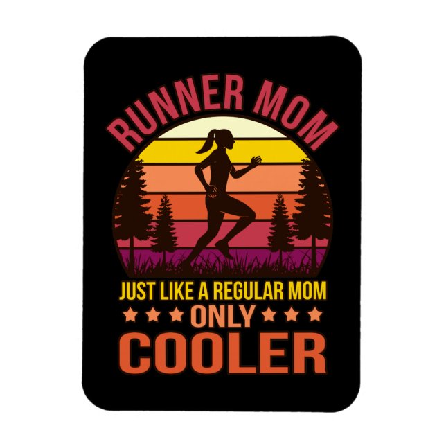 Runner Mom Definition Half Marathon Running Lover Magnet (Vertical)