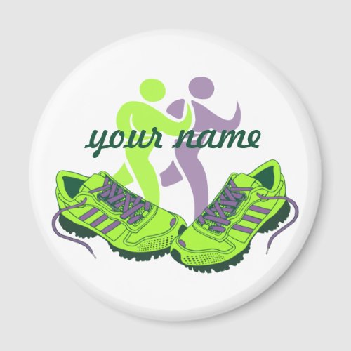 Runner Personalized Name Magnet