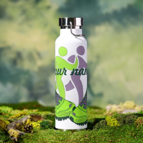 Runner Personalized Name Water Bottle