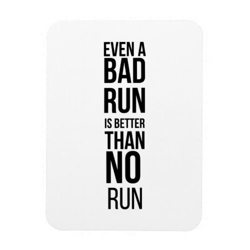 runner quote black white inspirational magnet