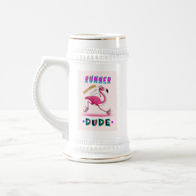 Runner Rhythmic Dude Beer Stein (Left)