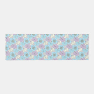 “Runner Rug 8x2.5 – Pastel Blue & Purple Clover Fl