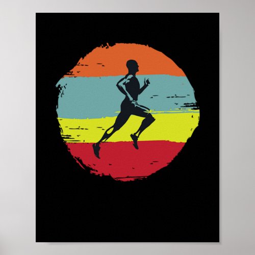 Runner Run Jogger Jogging Poster