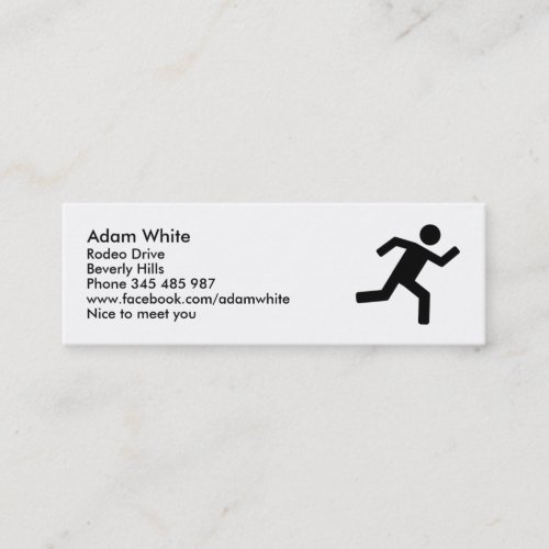 Runner - running business card template