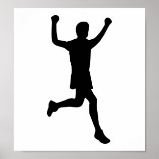 Runner running poster