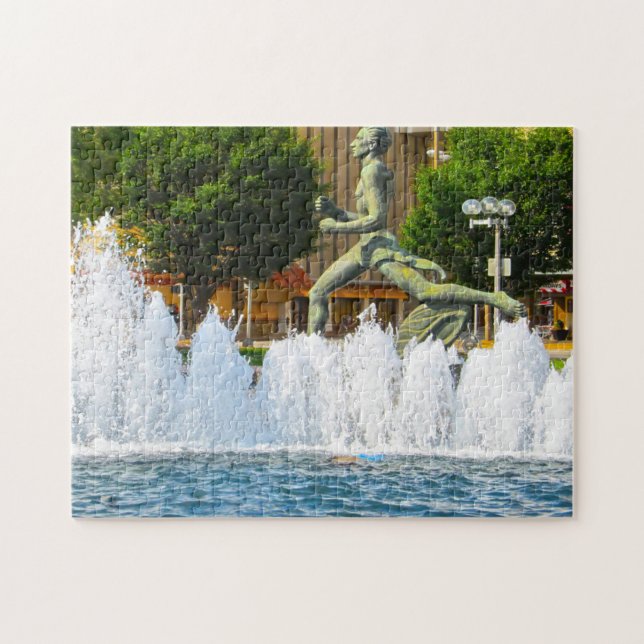 Runner Saint Louis Statue . Jigsaw Puzzle (Horizontal)