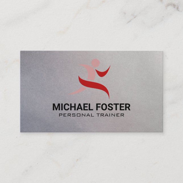 Runner Stylized Logo | Kettle Bells Appointment Card (Front)