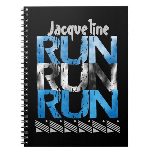 Runner Themed Personalized Option Run Run Run Notebook