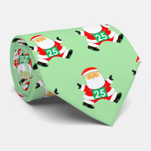 Runner Track and Field Christmas Neck Tie