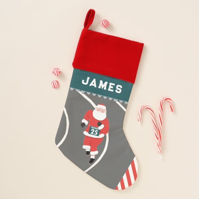 Runner Track & Field Christmas stocking (Front)