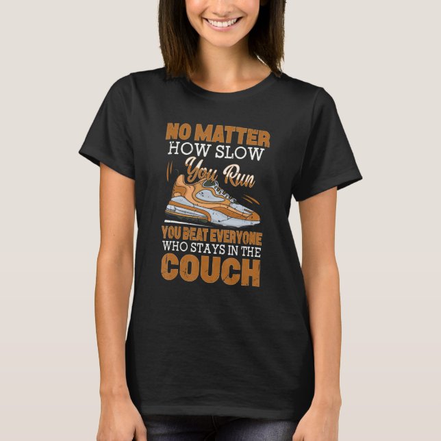 Runner Training Endurance   Marathon Running T-Shirt (Front)